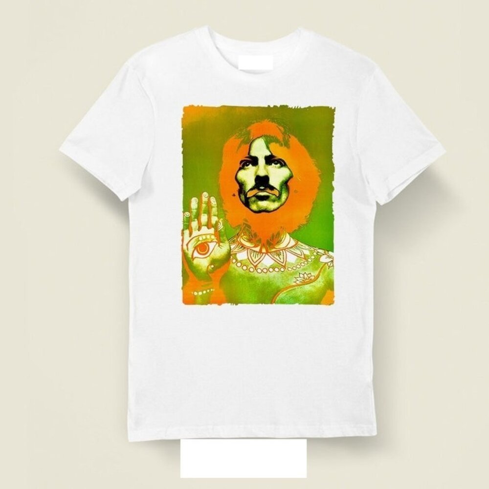 George Harrison T Shirt The Beatles Art Retro Poster Tee